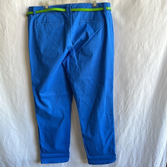 Bandolino Michele French blue new chinos with reversible belt, size 14 - Picture 7 of 9